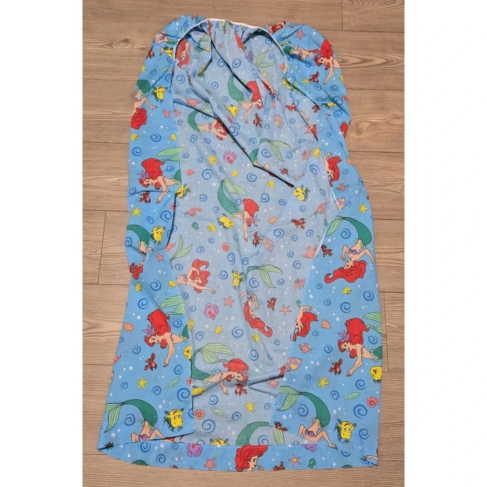 Dundee The Little Mermaid Bed Set Vtg Pillowcase Fitted Sheets 3pc Toddler Crib
